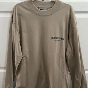 Essentials Tan Long Sleeve Tee